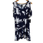 Clara Sun Woo - Women's Cold Shoulder Floral Scoop Neck Dress