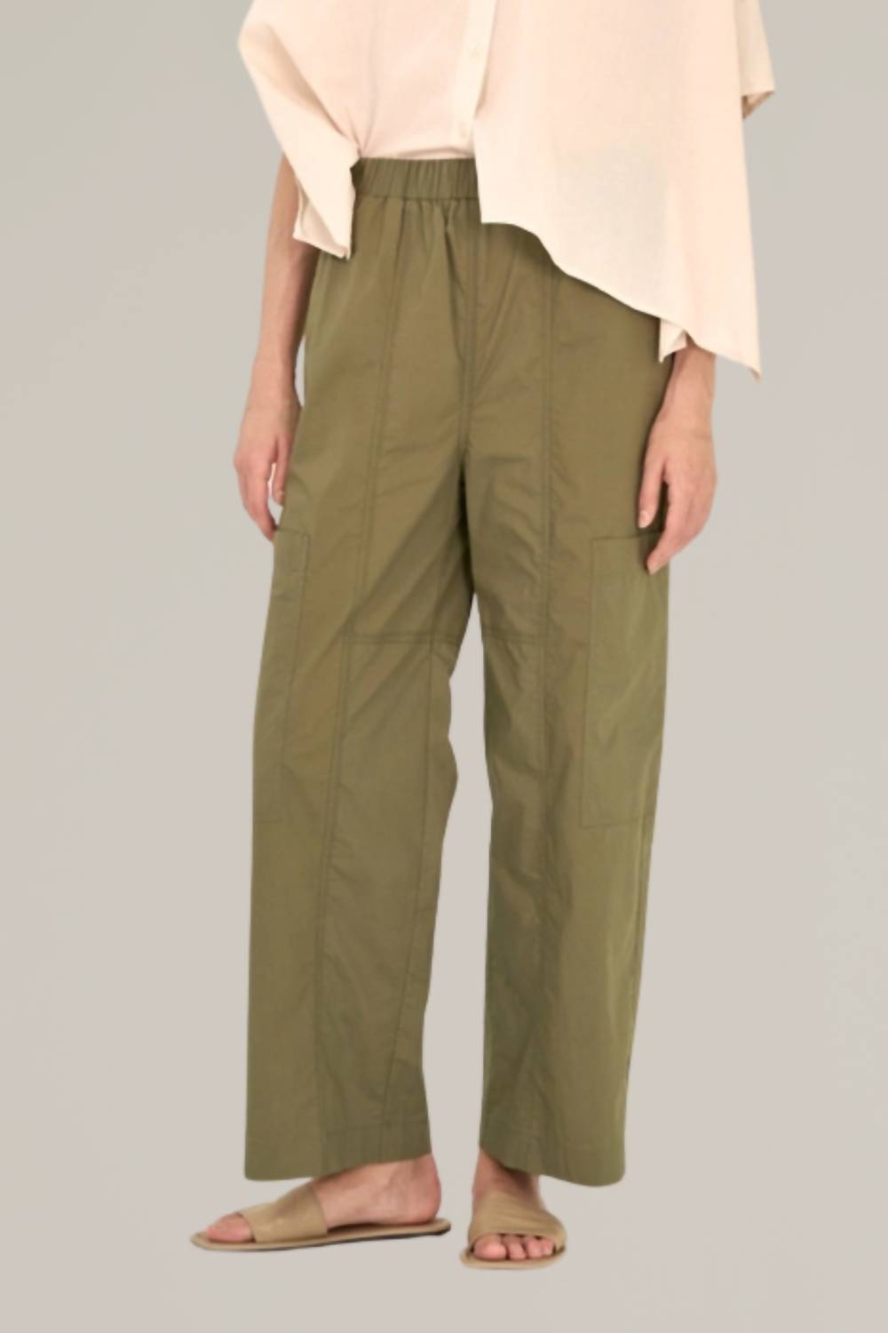 Grade & Gather - Cotton Pull-On Cargo Pants