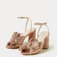 Loeffler Randall - WOMEN'S CAMELLIA PLEATED BOW HEEL SANDAL