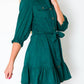 Entro - Corduroy Belted Dress