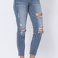 Judy Blue - Destroyed Slim Fit Jean