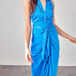 Do+Be - Sleeveless Collar Front Tie Dress
