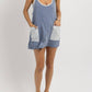 Bucketlist - Hot Shot Solid Denim Skort Dress