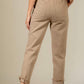 Very J - Solid Cotton High Waist Twill Pant