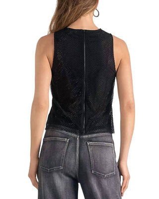 Elan - METALLIC MESH TANK TOP
