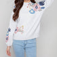 Charlie B - Mock Neck Sweater With Placed Print
