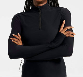 Bandier - Pro Fleece 1/4 Zip Long Sleeve Top