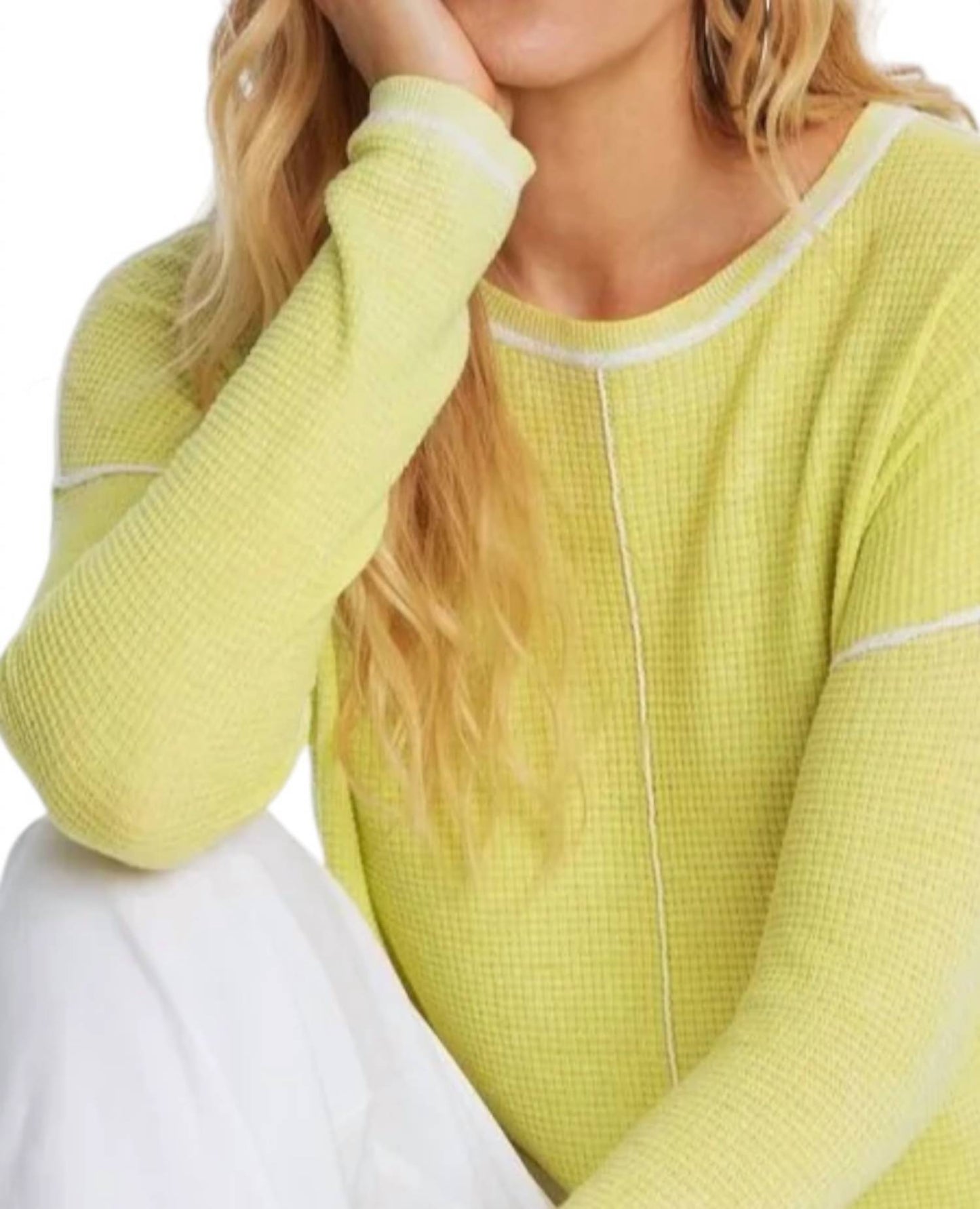 Elliott Lauren - Luminosity Waffle Stitch Sweater