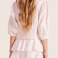 Bobi - Tie Front Crop Balloon Sleeve Top