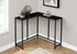 Corner Accent Console Table For Entryway, Contemporary & Modern - Black