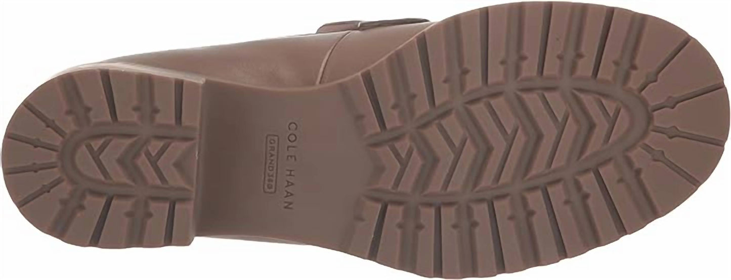 Cole Haan - Women's Camea Rounded Toe Slip On Block Heeled Loafers