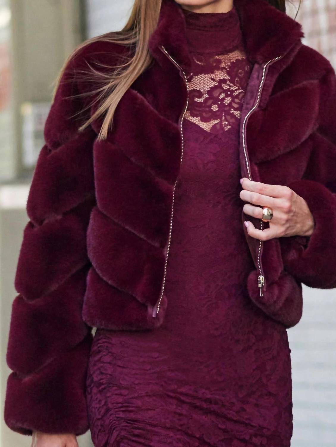 Generation Love - Brianna Faux Fur Jacket