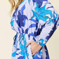 Double Take - Floral Bliss Long Sleeve Romper Ensemble with Pockets