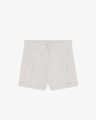 Iro - Canva High-Waisted Denim Shorts