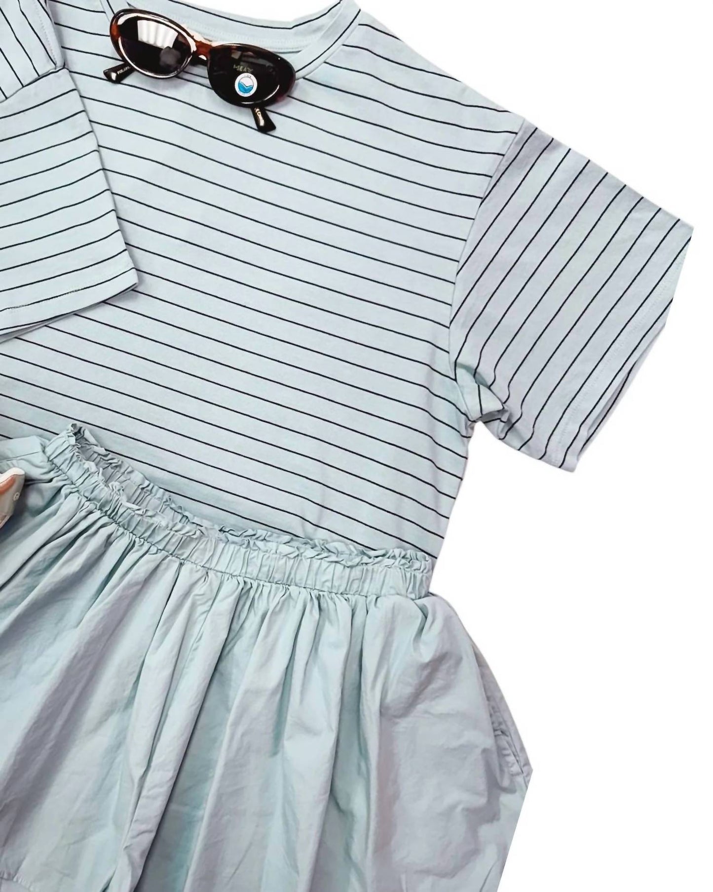 Lalamia - Pin Stripe Poplin Short Set