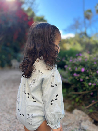 Ettie + H - Girl's Florence Yeti Bubble Romper