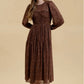 Blu Pepper - Sweetheart Neck Shirred Maxi Dress