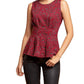 Eva Franco - Metallic Peplum Top