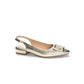 Chinese Laundry - Women's Metallic Buckle Flat Slide
