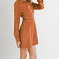 Sadie & Sage - Morrison Cord Shirt Mini Dress