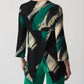 Joseph Ribkoff - Abstract Print Fit-and-Flare Tunic