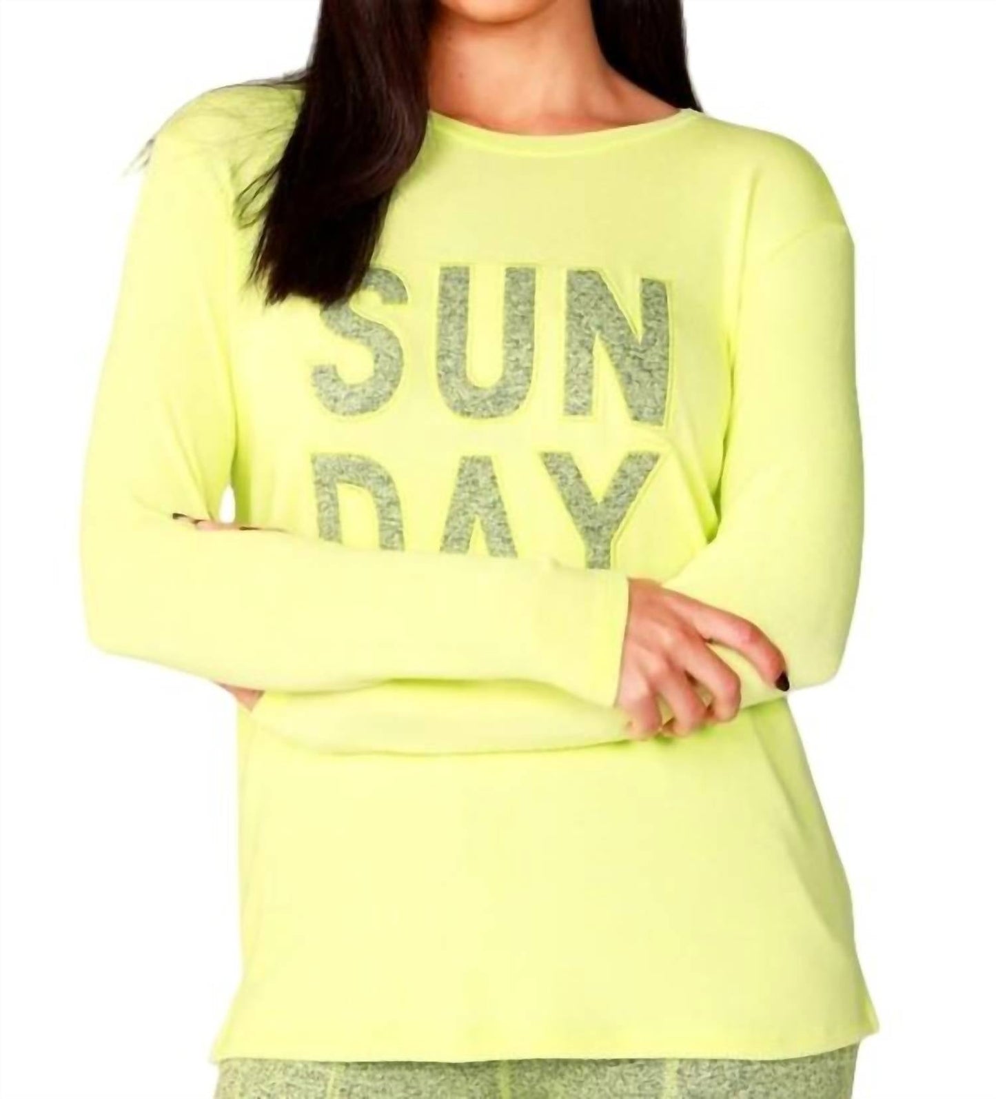 French Kyss - Long Sleeve SUNDAY Crew Top