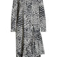 Women's Max Mara Lipari Leopard Print Long Sleeve Cotton Midi Shirtdress, Size 4 - Blue