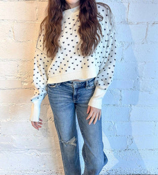 Free People - Easy Street Pattern Crop Sweater
