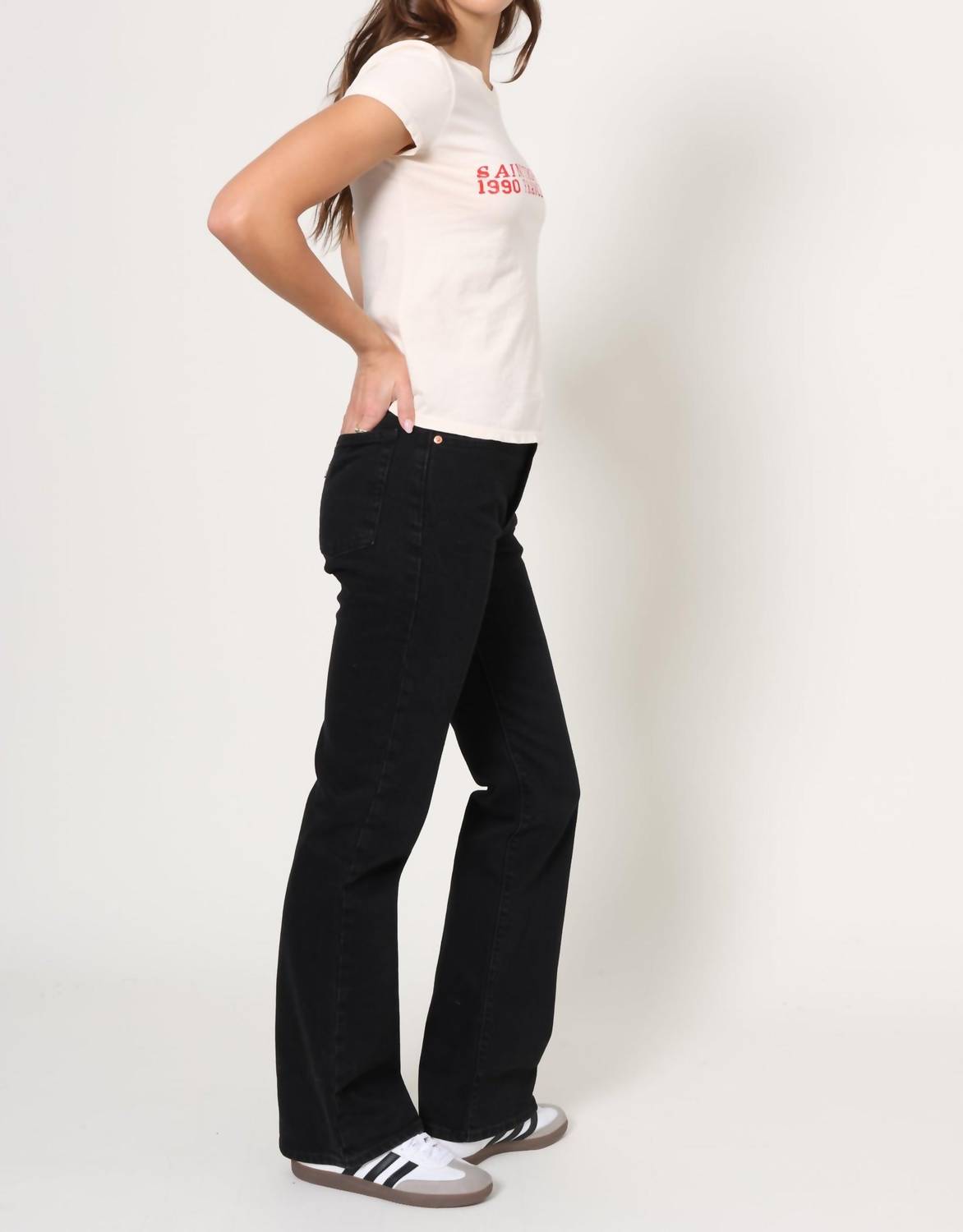 Sunny Somewhere - Saint Tropez 1990 Femme Crew Tee