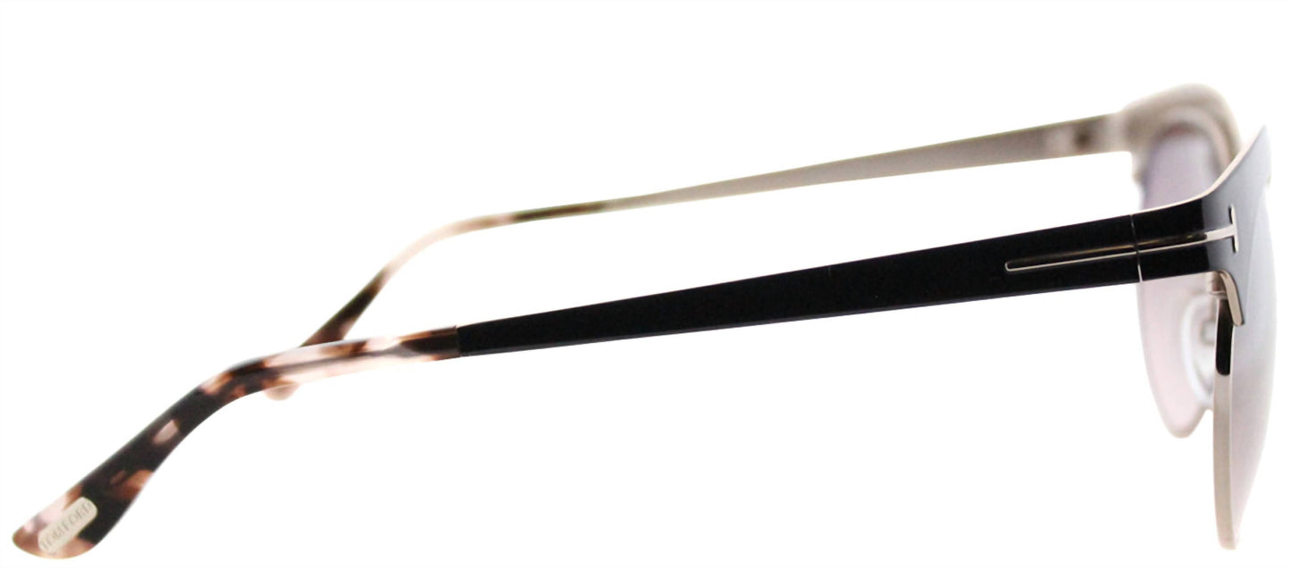 Tom Ford Sunglasses - Angela Round Metal Sunglasses with Brown Graident Lens