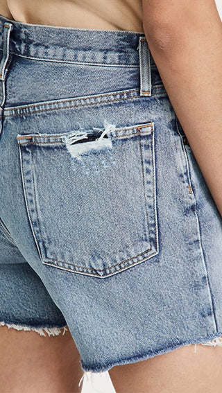 Agolde - Riley High Rise Slim Leg Shorts