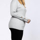 &Merci - Rib Stitch Pullover Sweater - Plus