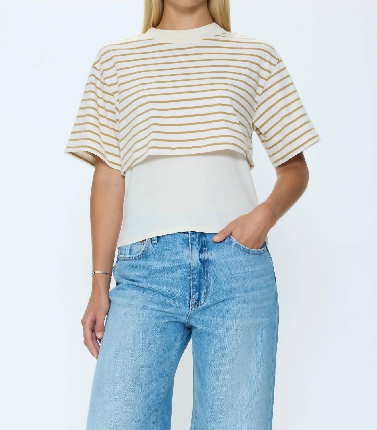 Pistola - Camryn Striped Layered T-Shirt