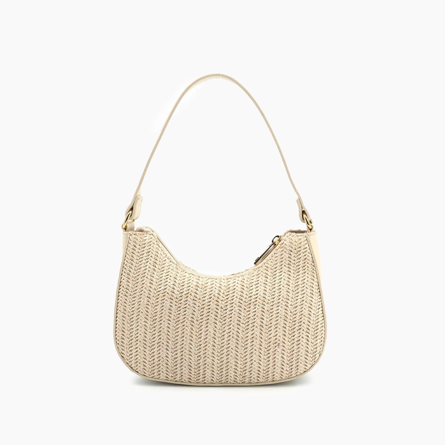 Like Dreams - Women's Nyomi Floral Straw Top Handle Shoulder Bag