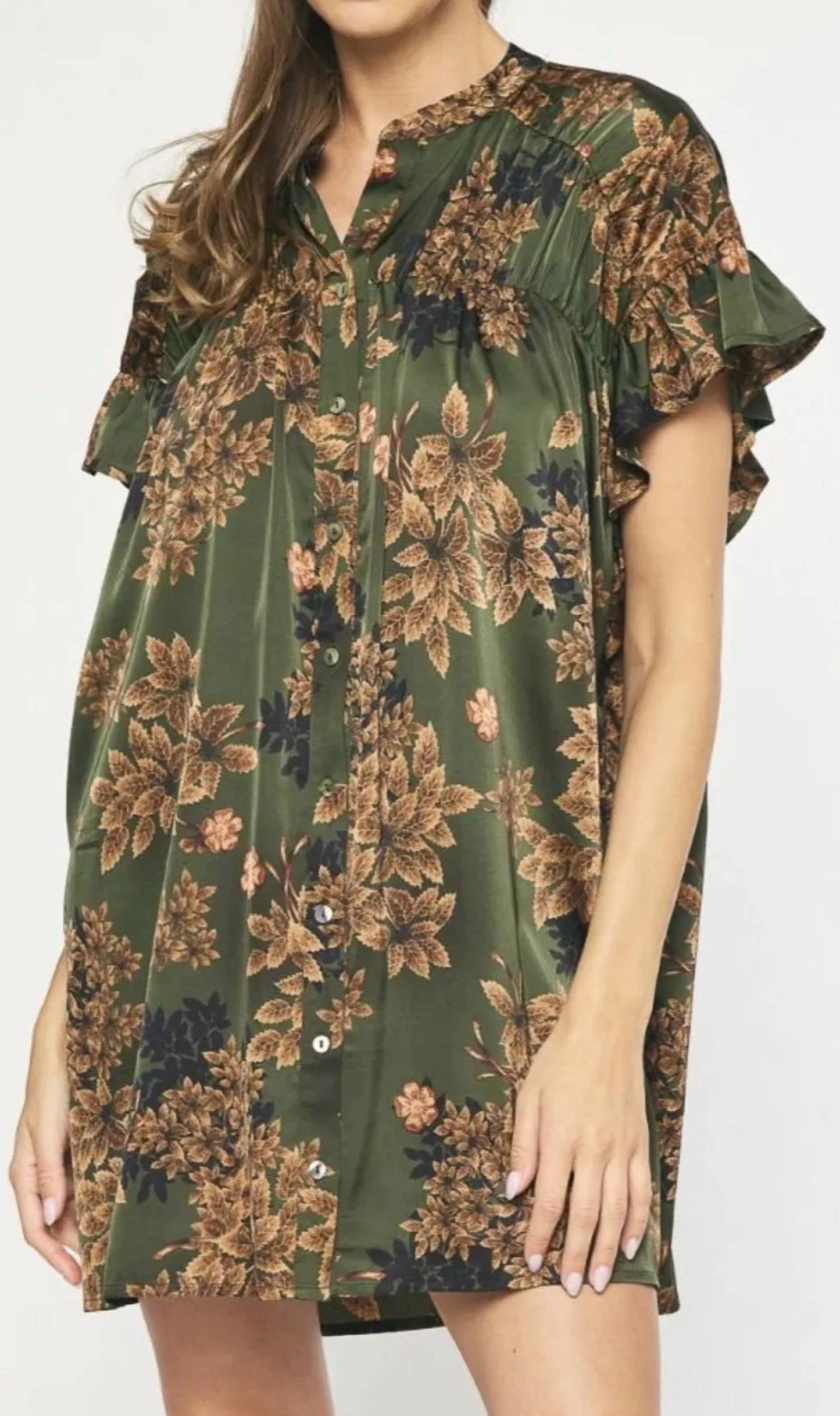 Entro - Satin Print Dress