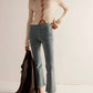 Free People - In My Feelings Velvet Crop Slim Flare Pants