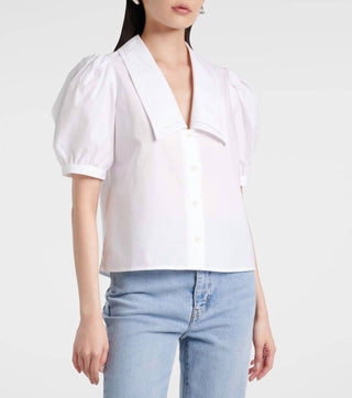 Frame - Sailor Puff Sleeve Blouse