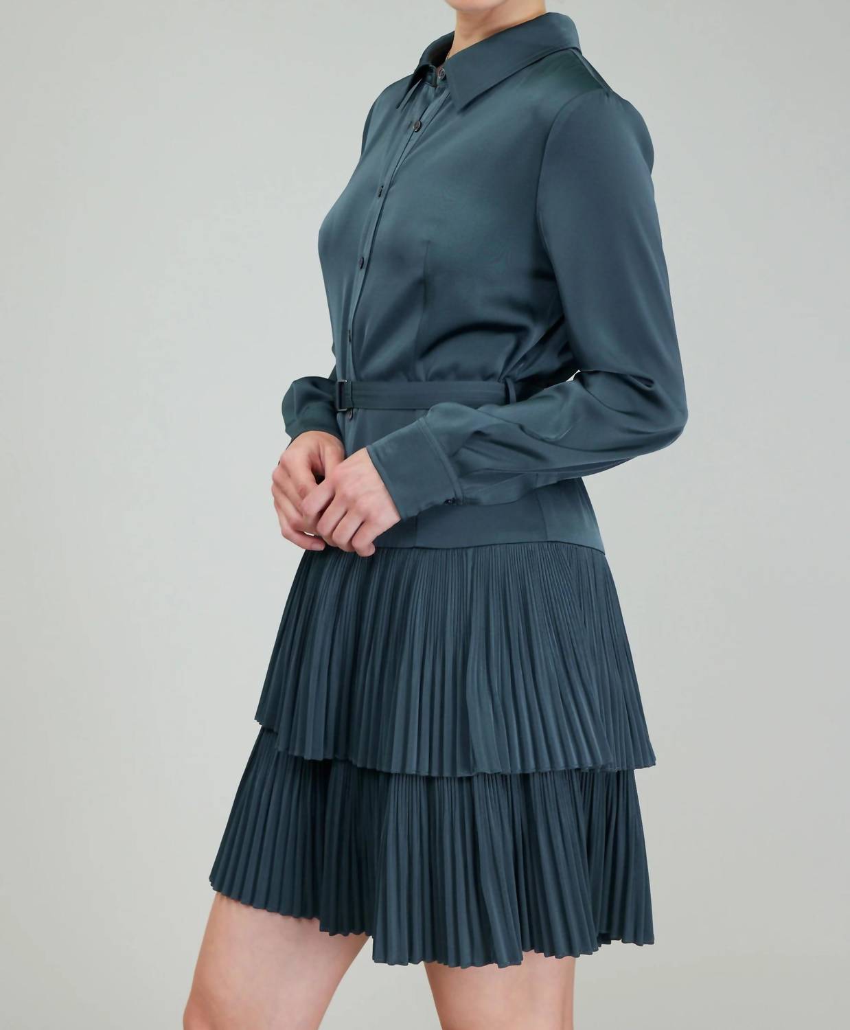 Current Air - Pleated Shirt Dress