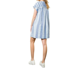 Thml - Short Sleeve Striped Dress