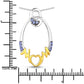 0.18 Carat Genuine Tanzanite .925 Sterling Silver Pendant
