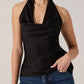 Astr - Zelenka Cowl Neck Halter Top