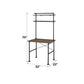 Ensata Rustic Writing Desk - Black / Oak