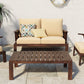 4 Pieces Outdoor Sofa Set with Cushions and Coffee Table