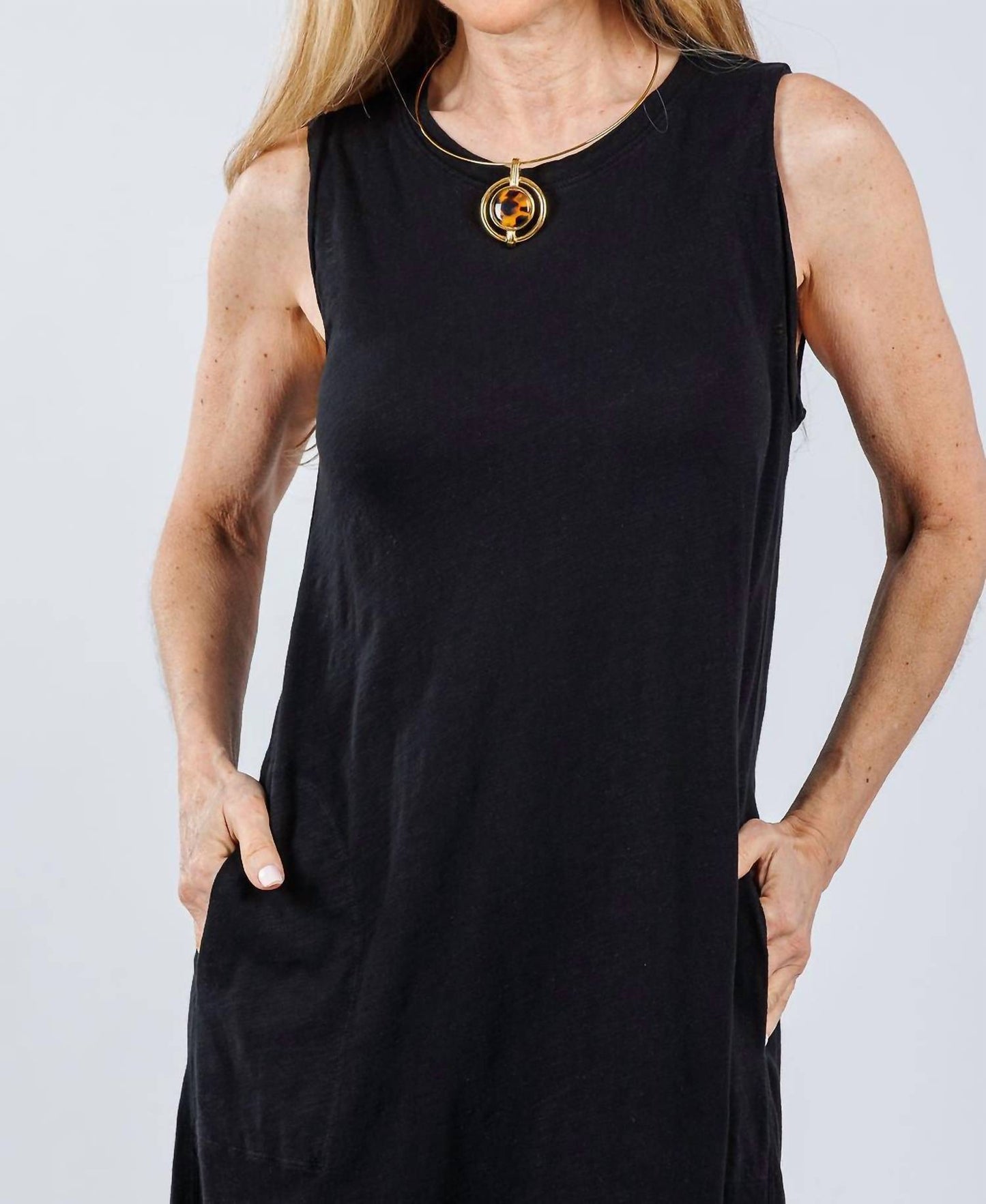 Elliott Lauren - Donna Sleeveless Maxi Dress With Pocket