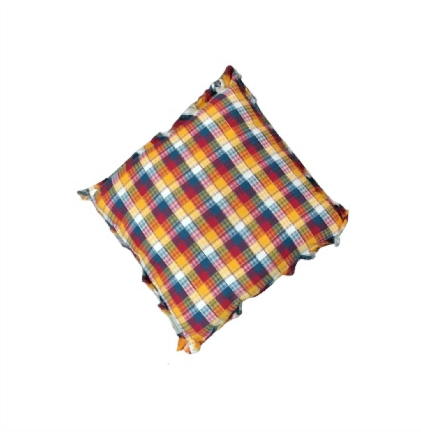Primitives By Kathy - Happy Plaid Fringe Pillow