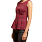 Eva Franco - Metallic Peplum Top