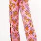 Aratta - Golden Aurela Floral Print Elastic Waist Pants