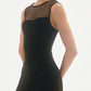 Joseph Ribkoff - Embellished Mesh Yoke Jumpsuit