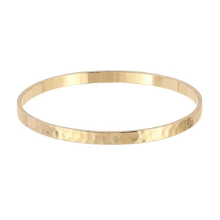 Eklexic - Women's Hammered Bangle Bracelet Set