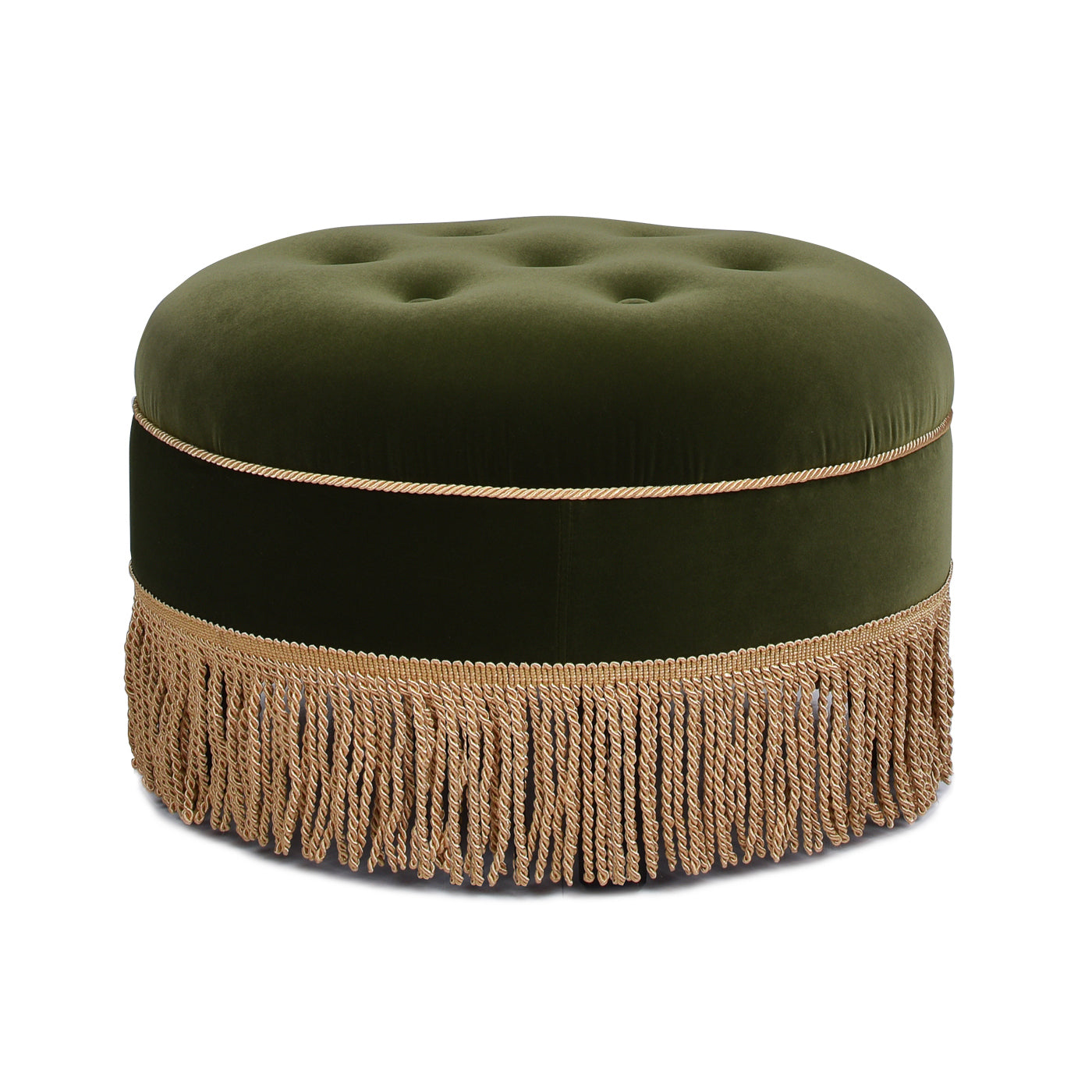 Yolanda 24" Round Upholstered Accent Ottoman